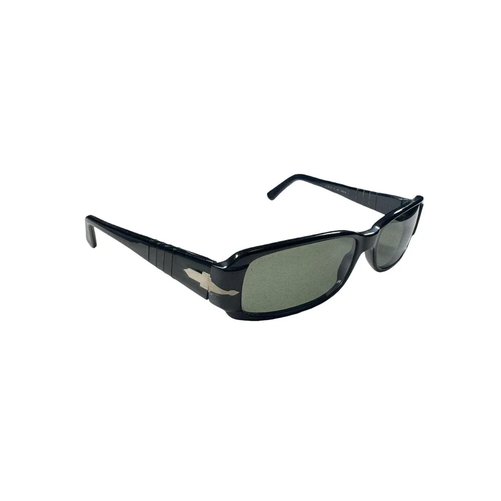 Persol 2724-S Polarized Rectangle Sunglasses Black Sleek Vintage w/ Case
